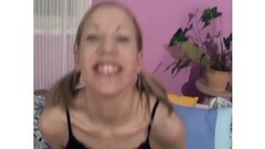 Horny blonde babe sucing cock in this pov blowjob video Thumb