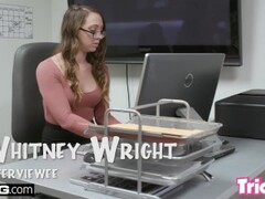 Trickery - Whitney Wright fucks a big dick for a job Thumb